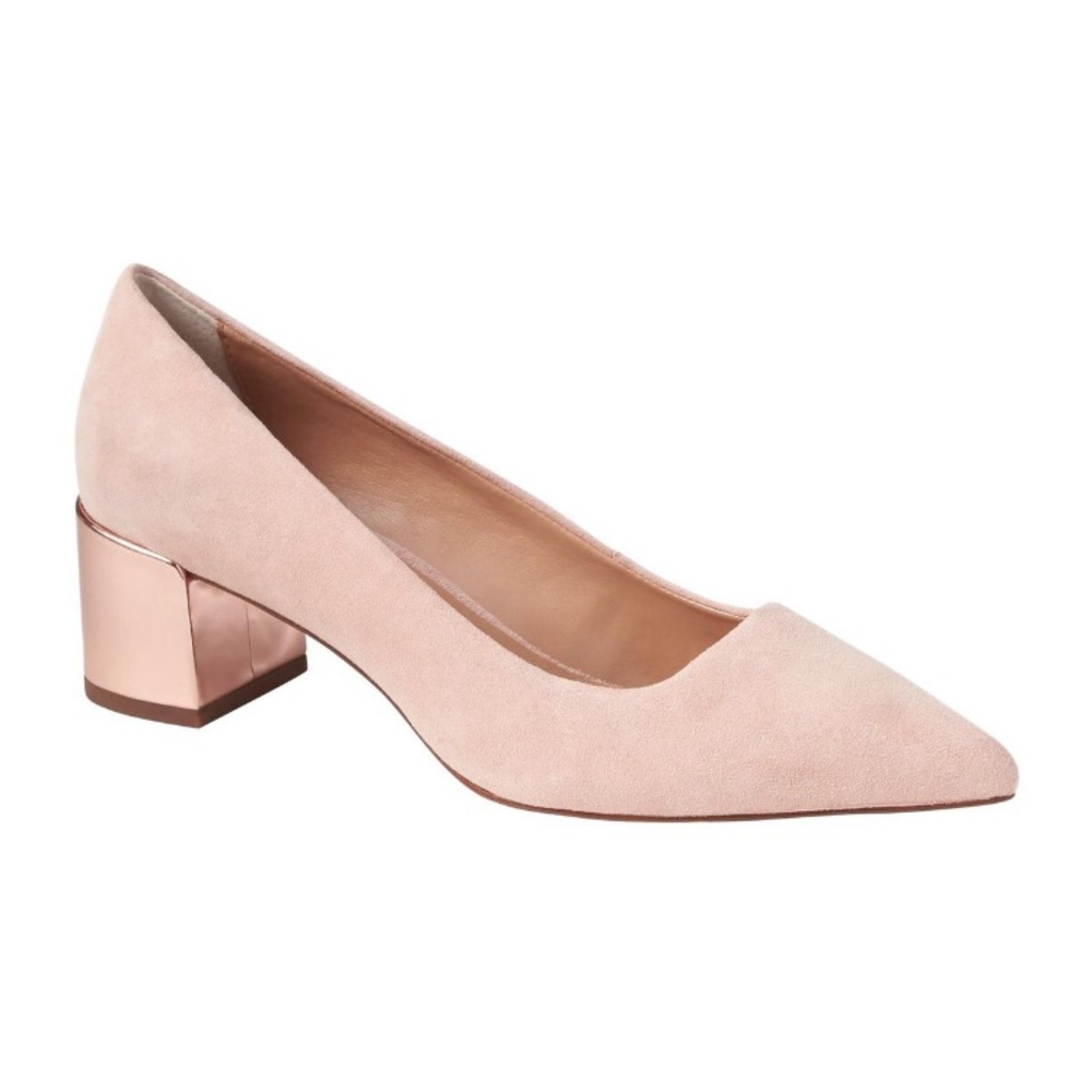 *NWOB* Banana Republic Low Block Pink Heel